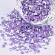 装飾アクセサリー  ポリ塩化ビニールのプラスチック製のスパンコール/スパンコールビーズ  ABカラーメッキ  ダイヤモンド形状  青紫色  3x3x0.7mm  約3500個/10g X-PVC-T021-05A-1