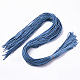 Cordón de gamuza tono azul dodger X-LW14197Y-3