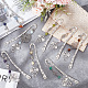 DELORIGIN 12PCS Dragon Metal Bookmarks Vintage 12 Styles Natural Stone Beaded Alloy Bookmarks with Flower and Pendant Charm for Christmas Student Teacher Graduation Christmas Gift Book Lovers AJEW-AB00029-4