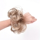 人工毛髪の延長  女性のお団子のためのヘアピース  ヘアドーナツアップポニーテール  耐熱高温繊維  バリーウッド  15cm OHAR-G006-A12-4