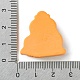 不透明樹脂デコデンカボション  ファッションの女の子  オレンジ  26.5x25.5x8.5mm RESI-C045-01D-3
