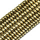 Electroplate Non-magnetic Synthetic Hematite Beads Strands X-G-S352-43-A01-1