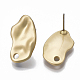 Accessoires de puces d'oreilles en alliage avec surface lisse PALLOY-T064-08MG-2