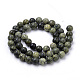 Perles en pierre de serpentine naturelle / dentelle verte G-S259-15-6mm-2