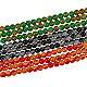 Two Tone Crackle Glass Bead Strands sgCCG-SZ0001-01-1