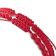 2 pièces 2 bracelets de perles tressées en perles naturelles de style serti de cordon en nylon pour les femmes BJEW-JB09141-01-6