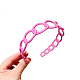 Plastic Curb Chains Shape Hair Bands OHAR-PW0003-188I-1