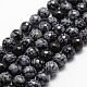 Chapelets de perles de flocon de neige en obsidienne naturelle G-D840-12-6mm-1