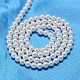 Redondo shell hebras de abalorios de perlas X-BSHE-L011-3mm-A013-3