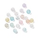 Perles en verre craquelé transparentes GLAA-P029-01-1