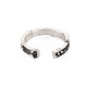 Musical Note Open Cuff Ring RJEW-S038-209-2