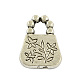 Tibetan Style Alloy Handbag Pendants TIBEP-20077-AS-FF-2