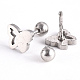 201 Stainless Steel Barbell Cartilage Earrings EJEW-R147-11-2