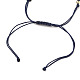 Verstellbare geflochtene Perlenarmbänder aus Nylonfaden BJEW-JB05545-01-3