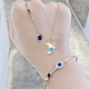 HOBBIESAY 30Pcs 5 Color Alloy Eye Enamel Charm Enamelled Charm Pendant Lampwork Beads Eye Charm Craft Supplies for Jewelry Necklace Bracelet Earring Making Hole: 1.6mm ENAM-HY0001-05-4