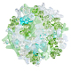 Superfindings 144 pièce de 18 styles de perles acryliques à ressort vert clair FIND-FH0006-48-1