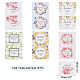 PandaHall 70pcs 7 Styles Stickers Lip Balm Floral Pattern Paper Label Sticker Homemade Products Image Stickers for Lip Balm Containers Tubes AJEW-PH0017-64-3