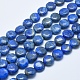 Abalorios de lapislázuli naturales hebras G-E446-01-12mm-1