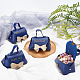Benecreat 8 pièces boîtes à bonbons de mariage sac à main sacs cadeaux réutilisables mini boîtes-cadeaux en cuir avec nœud papillon avec poignée pour les mariages CON-WH0084-48G-01-5