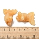Резные целебные фигурки золотых рыбок из натурального топаза и нефрита DJEW-D012-08D-3