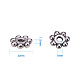 Tibetan Style Alloy Daisy Spacer Beads X-LF1022Y-NF-3