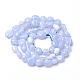 Chapelets de perles en agate avec dentelle bleue naturelle X-G-Q952-22-6x8-3