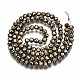 Electroplate Non-magnetic Synthetic Hematite Beads Strands G-T114-60B-02-2
