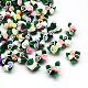 Handmade Polymer Clay Flower Beads CLAY-Q221-07-1