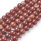 Chapelets de perles en jaspe rouge naturel G-F348-02-6mm-1