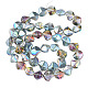 Chapelets de perles en verre électroplaqué EGLA-N008-019-A03-2