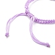 Adjustable Braided Nylon Cord Macrame Pouch Bracelet Making AJEW-JB01133-4