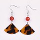 Cellulose Acetate(Resin) Dangle Earring EJEW-JE03157-3