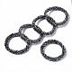 Bracelets extensibles en perles de verre électrolytique à facettes BJEW-S144-002G-02-1