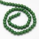 Opaque Solid Color Crystal Glass Round Beads Strands GLAA-F037-6mm-F-3