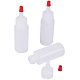 Pandahall 24 paquete de botellas de plástico para apretar de 1 oz con tapas de punta roja para manualidades DIY-PH0018-55-3