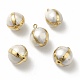 Colgantes de perlas naturales PEAR-P004-28KCG-1