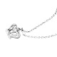 TINYSAND Sterling Silver Crown Cubic Zirconia Pendant TS-N312-P-2