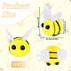 Плюшевые пчелы AJEW-WH0348-144-2