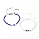 Ensemble de bracelets de perles tressées en fil de nylon réglable BJEW-JB06440-1
