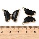 Brass Pave Faceted Glass Connector Charms FIND-Z020-03-4