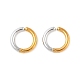 Серьги-клипсы из нержавеющей стали 304 EJEW-Z014-01G-GP-1