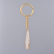 Porte-clés en cristal de quartz naturel KEYC-JKC00207-02-2