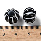 Perles européennes acryliques opaques imprimées par pulvérisation SACR-P031-03B-02-3
