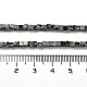 Chapelets de perles de flocon de neige en obsidienne naturelle G-B064-A34-5