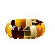 Bracelets extensibles rectangulaires en ambre naturel pour femmes FIND-PW0021-03-5
