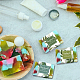 Pandahall elite 90 pz 9 tag di carta sapone fatto a mano in stile DIY-PH0005-57-4