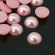 Cabochons demi-ronde bombés en acryliques d'imitation nacre OACR-H001-L-1