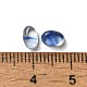 Cabochons en verre synthétique bleu pastèque&nbsp;G-F605E-17A-3