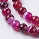 Natural Striped Agate/Banded Agate Beads Strands X-G-G582-10mm-09-3