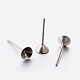 304 Stainless Steel Stud Earring Findings STAS-E074-01-1